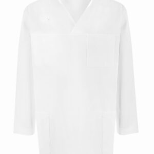 Bluza medyczna męska biała dł. ręk - obrazek 1