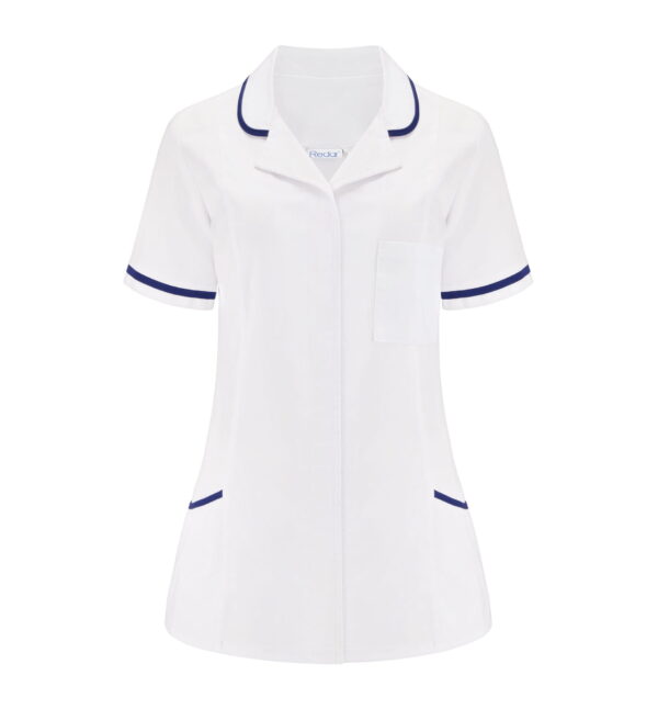 Żakiet medyczny damski z krótkim rękawem – wygodny, przewiewny i elegancki. Idealny do pracy w szpitalu, gabinecie i klinice. Profesjonalny wygląd i komfort noszenia.