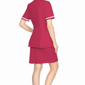 Różowy fartuch medyczny żakiet medyczny kosmetyczny - obrazek 3