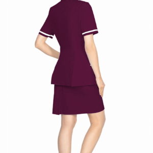 Fioletowy fartuch medyczny żakiet medyczny kosmetyczny - obrazek 3