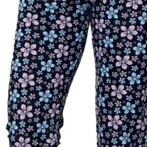 Piżama damska KWIATY niebieskie - obrazek 5