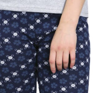 Piżama damska rozpinana szara - obrazek 5