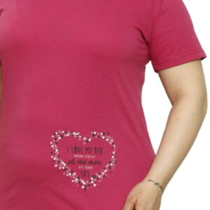 Piżama damska serce róż - obrazek 3