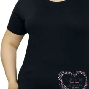 Piżama damska serce granat - obrazek 3